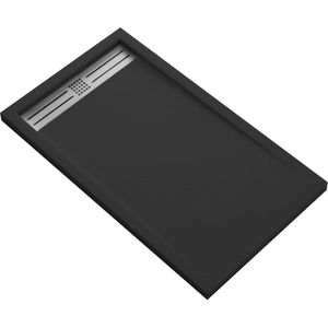 Bally Elite Composietsteen Douchevloer 120x80x3cm Zwart