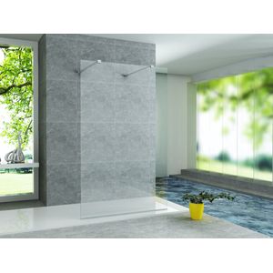 Bally Eco Inloopdouchewand Antikalk Zonder Profiel 8mm Veiligheidsglas 120x200cm Helder Glas
