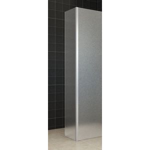 Bally Frosted Douche Zijwand Met Hoekprofiel 350x2000mm Antikalk 10mm Veiligheidsglas Matglas