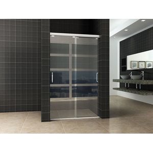 Bally Shuffle Nisdeur Dubbele Douche Schuifdeur 140x200cm 8mm Antikalk Veiligheidsglas Met NANO Coating