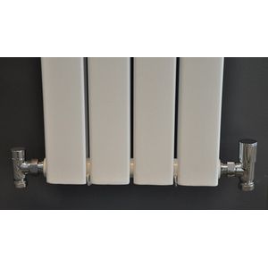 Bally Luxe Radiator Aansluitset Haaks Chroom