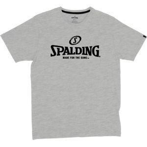 Spalding Essential Logo T-Shirt Heren - Grijs Gemeleerd