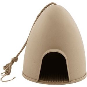 Point-Virgule - Voederhuisje tuinvogels - Hangend - Beige – 18x17cm