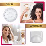 Cheveux - 7-in-1 Airstyler PRO - Wit - Multistyler - Krulborstel en Fohnborstel