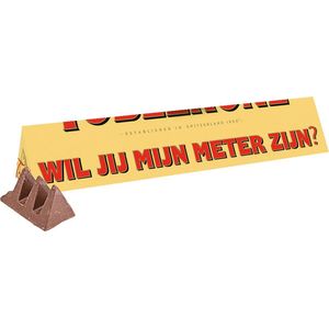 Toblerone chocolade cadeau ""Wil jij mijn meter zijn?"" - 360g