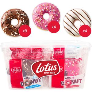 Lotus Cake Donuts mega mix - Pinkylicious, Zebra Kiss & Choco Mania - 544g