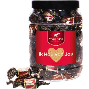 Côte d'Or Chokotoff chocolade ""Ik Hou Van Jou"" - pure chocolade met toffee - 800g