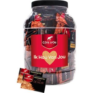 Côte d'Or Mignonnette Noir de Noir ""Ik Hou Van Jou"" - pure chocoladetabletten - 1400g