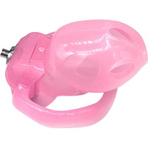 HT-V5 - Chastity cage - Penis kooi - Kuisheidsgordel - Pink/Nano