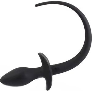 HONDENSTAART BUTTPLUG - BLACK