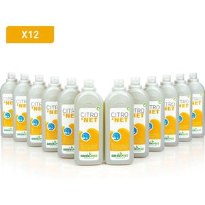 Greenspeed Citronet handafwasmiddel, flacon van 1 l, Pak van 12 - 5407003311716