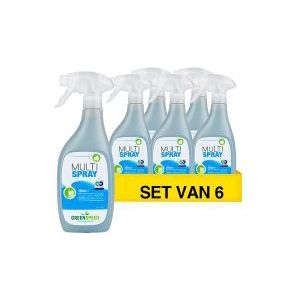 Greenspeed Multi Spray - Glas- en interieurreiniger - 6 x 500 ml
