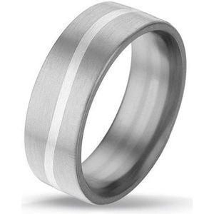 ring in titanium en zilver