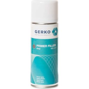 Gerko | Primer | Filler | Grijs | 400 ML | Spuitbus | Sneldrogend | Flexibel | Overschilderbaar | Kan direct op blank metaal