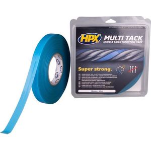 Dubbelzijdige Multi-tack tape - semi-transparant 19mm x 25m
