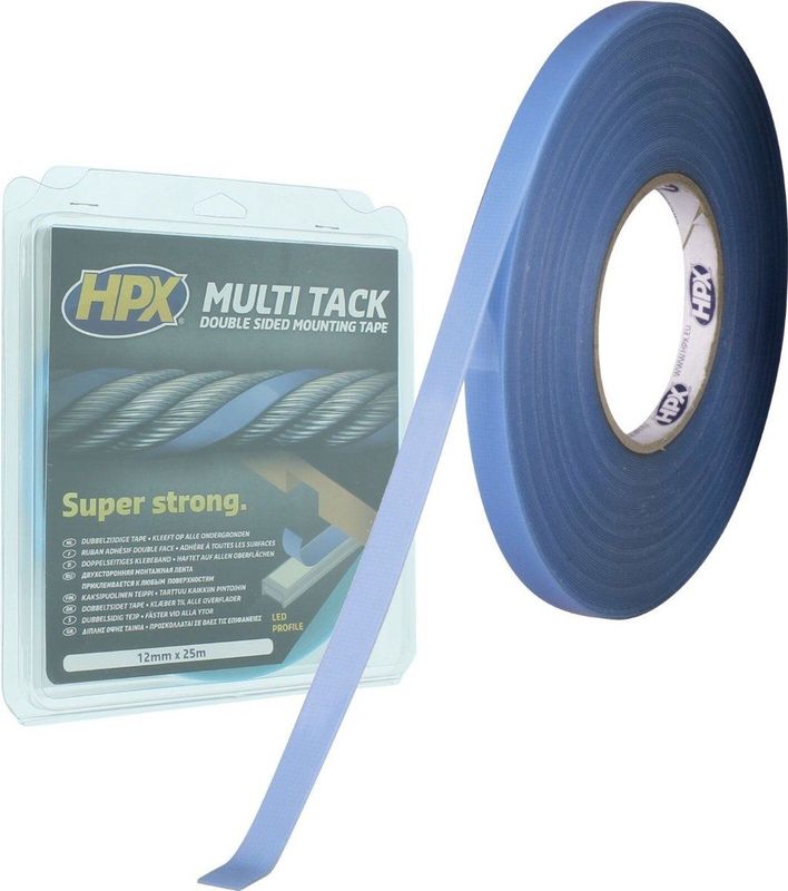 Perel Tools - HPXPA1225 - Dubbelzijdige Tape - Semi-transparant - 12 mm x 25 m