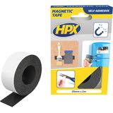 HPX - Magneettape - Zwart - 25 mm x 2 m - Zelfklevende Magnetband