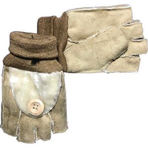 OPENVINGER handschoenen BIKER van BellaBelga - beige