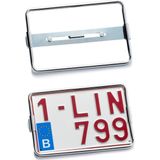 Nummerplaathouder Moto Chromé Voor Nummerplaat 210x140mm BELGIË