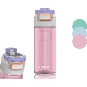 Kambukka Tritan waterfles (500ml) lekvrij Antivlekken en geurtjes Schokbestendig Vaatwasmachinebestendig Lekvrije waterfles ELTON Barely Blush model