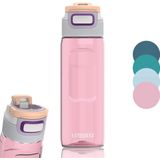 Kambukka Elton Water Bottle met 3 In 1 Snapclean® Lid Rainbow Pastels Roze