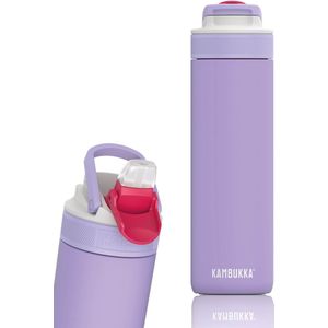 Kambukka Lagoon geïsoleerde Drinkfles 600 ml - Digital Lavender met geïntegreerd rietje