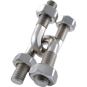 Huzzle Breinbreker Cast U&u 11,8 Cm Staal Zilver