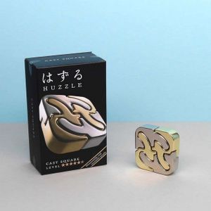 Huzzle - Breinbreker Cast Square - Speelgoed - Staal - Zilver/Goud