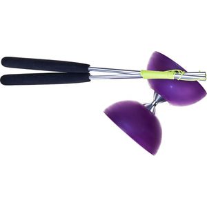 Acrobat - Diabolo - Paars - Rubber, Aluminium