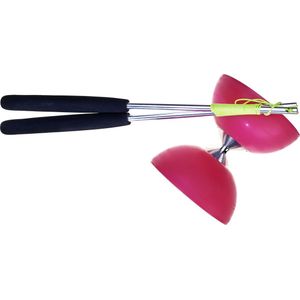 Acrobat - Diabolo 105 - Rubber - Aluminium - Roze