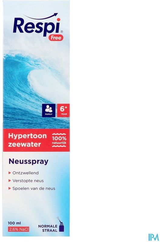 Respi Free - Isotoon Neusspray - Zeewater - 100ml
