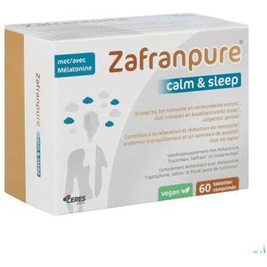 ZafranPure - Calm & Sleep - Voedingssupplement - Melatonine - Saffraan - Tryptofaan