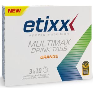 Etixx - Multimax Drink Tabs - Supplementen - Sinaasappel - 30 Tabletten
