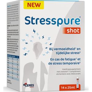 Stresspure - Shot - Voedingssupplement - Magnesium - Vitamine B-Complex