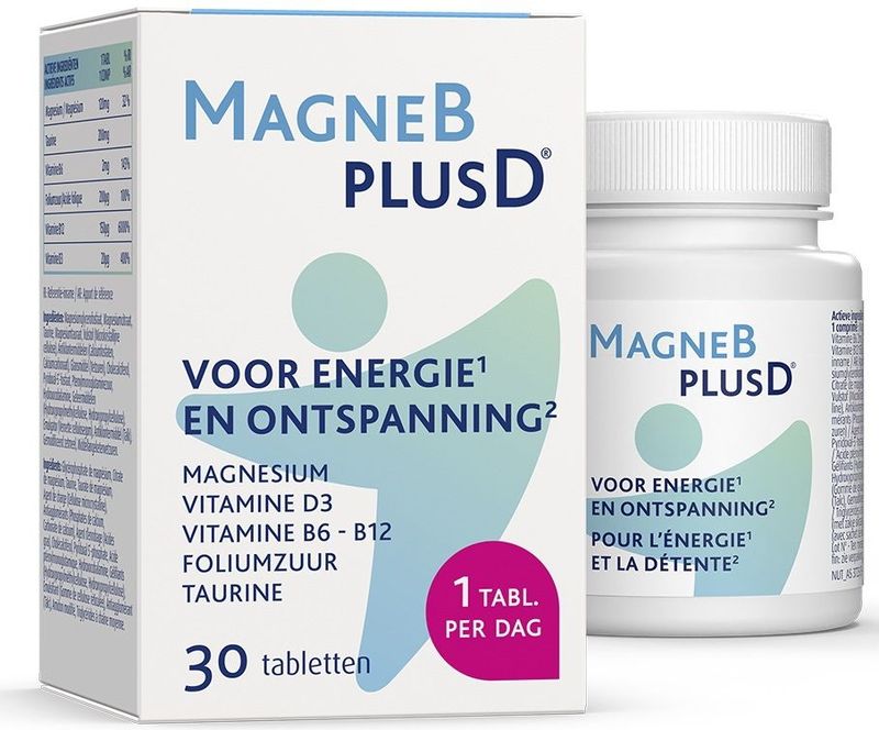 MagneBPlusD - Weerstandverhogers - Magnesium, Vitamines B, Vitamine D, Taurine