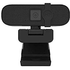 H'mc Webcam 4K AF USB 2.0 met microfoon, zwart