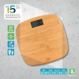 Haepi - Personenweegschaal - Bamboe - Groot Display - Capaciteit 180 kg
