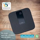 Haepi - Elektronische Weegschaal - Zacht Linnen - Groot Display - Maximaal 180 kg