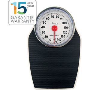 Haepi - Mechanische Personenweegschaal - Wit - Antislip Blad - Tot 150 kg