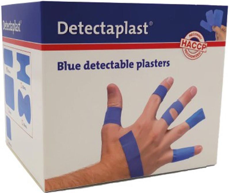 Detectaplast - Waterafstotende Pleister - Blauw - Assorti - 100 Stuks