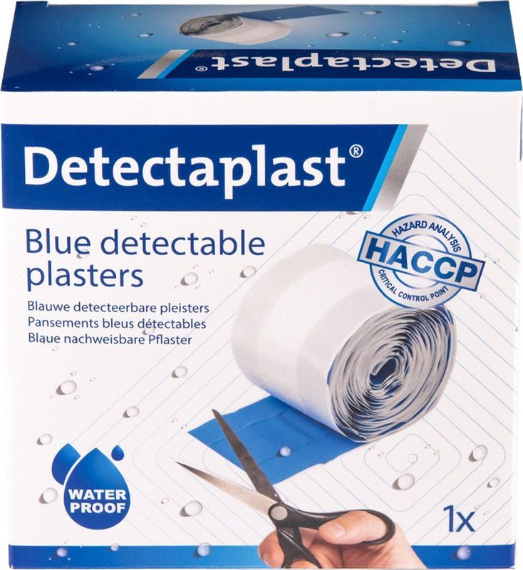 Pleisters - Blauw - PE - Detecteerbaar voor Voedselindustrie