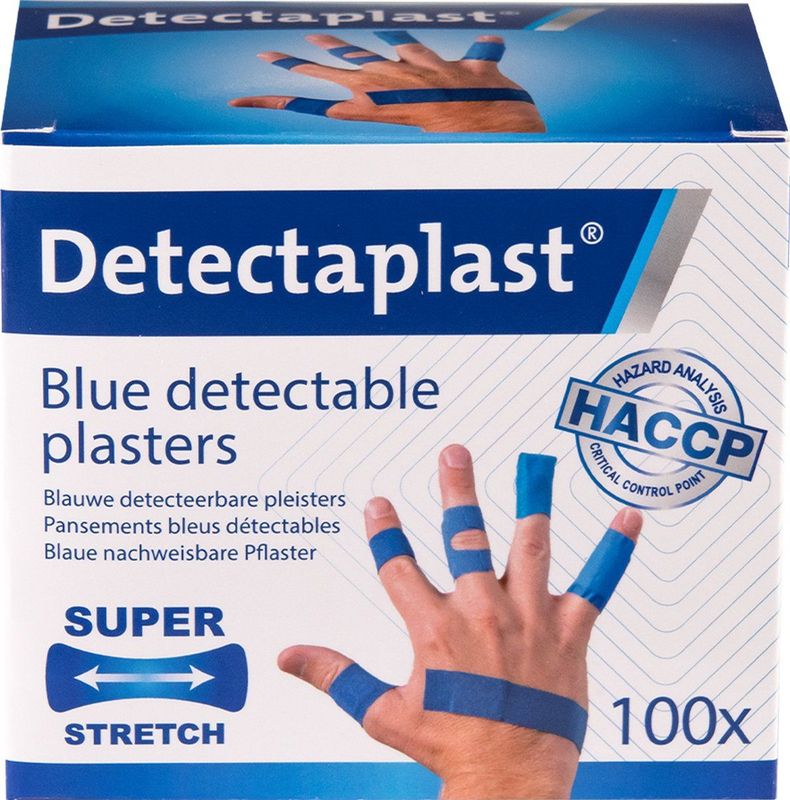 Pleisters - Blauw - Elastisch Textiel - Hypo-allergene Lijm
