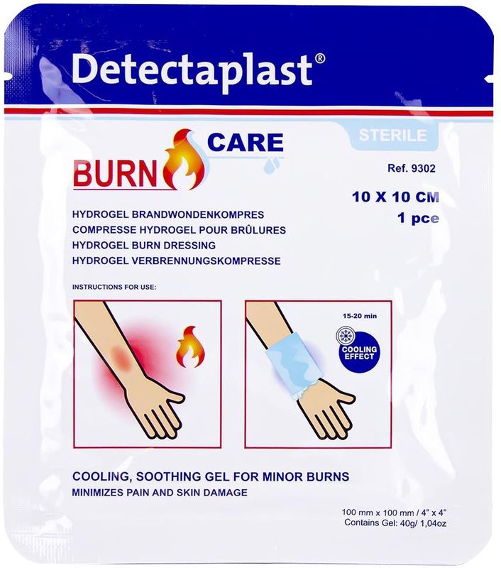 Detectaplast - Burn Care - Hydrogel Kompres - 10 x 10 cm