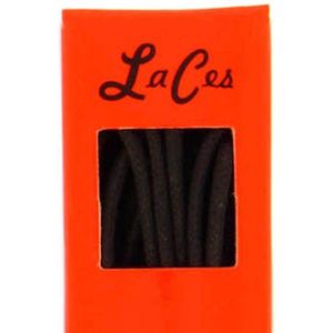 Luxe dunne goedkope kwaliteit wax veters van LaCes de Belgique - Diep Donkerbruin, .75cm