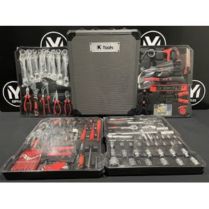 Gereedschapskoffer - 399 delig - XL pakket - Gereedschapsset - Totale pakket - Professionele set - Gereedschap - Handgereedschap - 2023 MODEL - SPECIALE UITGAVEN