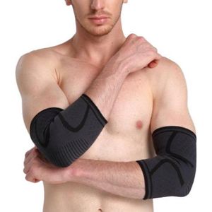 Elleboog Brace - Neopreen - Tennisarm - Tenniselleboog - Golfarm - Bandage - Tennisarm Brace -  Brace Elleboog - Tennis Elleboog Brace - Elleboog Ondersteuning - Armbrace - Artrose - Reuma - Overbelasting - Comfort fit - Zwart - Universeel - Maat: M