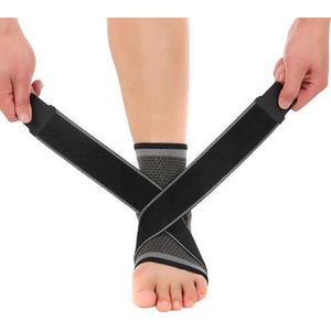 Enkelbrace - Enkel Bandage - Voet brace - Enkel Brace - Enkelsteun - Enkelondersteuning - Neopreen - Comfort fit - Zwart - Universeel - Valt groot