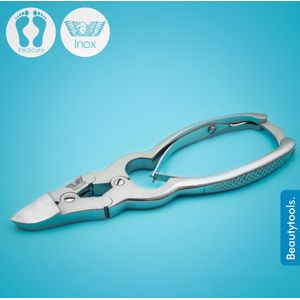 BeautyTools - HEAVY-DUTY Nagelknipper - Gebogen - Dubbele Overbrenging - 23 mm Snijvlak