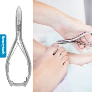 BeautyTools Professionele Nagelknipper - Nageltang Diabetes met Lang Handvat voor (Harde) Teennagels en Kalknagel - Gebogen Snijvlak 20 mm - INOX (NN-0119)