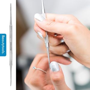 BeautyTools - Hoekvijl - Dubbelzijdig - INOX - 1 mm - Voor Pedicure